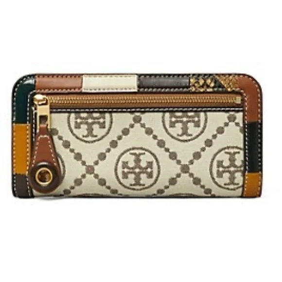 Tory Burch 𝐵𝑜𝘩𝑒𝑚𝑖𝑎𝑚 𝑇 𝑀𝑜𝑛𝑜𝑔𝑟𝑎𝑚 Snap Wallet